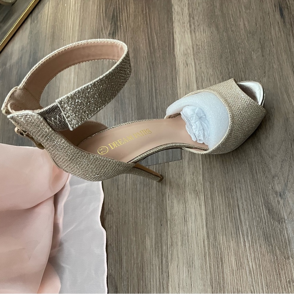 Gold heels
